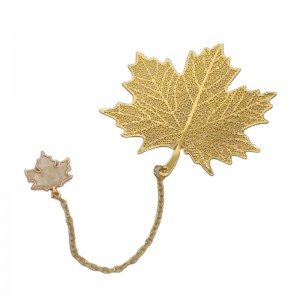 Bookmarks en laiton promotionnel Publicité Gold Hollowed Out Logo Souvenirs Metal Bookmark